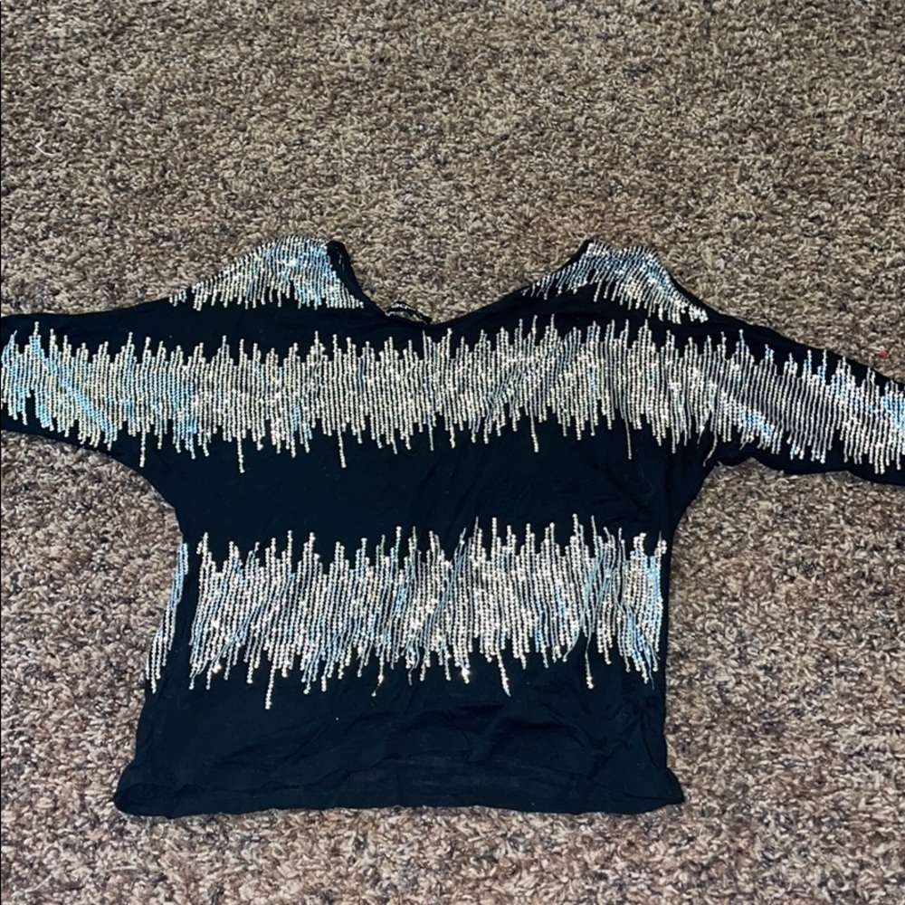 Bebe Sequin Top - image 1